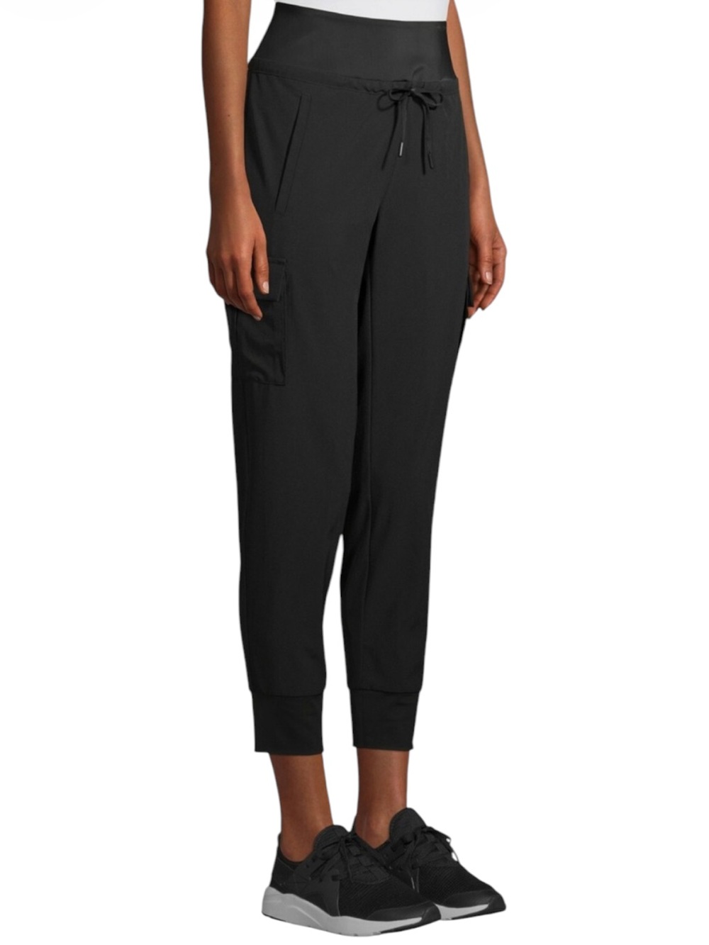 ATHLETIC WORKS Commuter Cargo Jogger Pants in Black